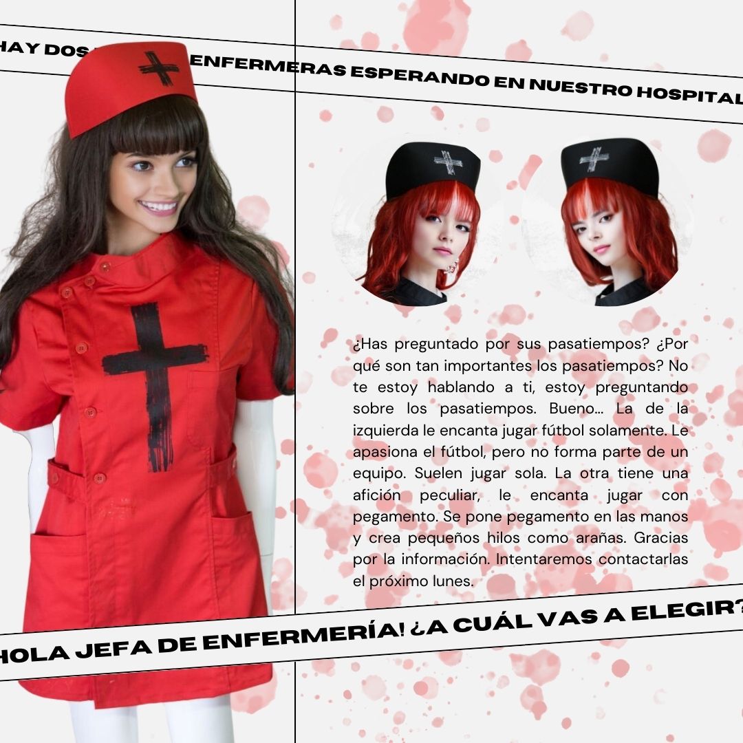 Black Cross Paint Gothic Red Nurse Cap Medical Fashion