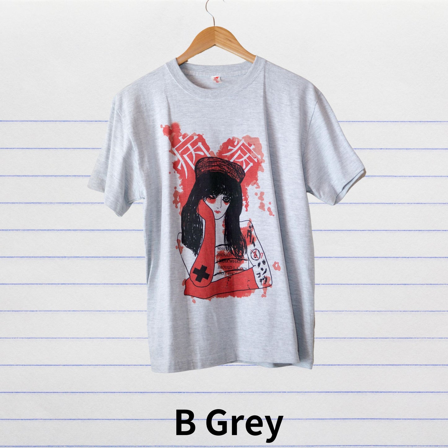 Die Krankenschwester KRANK!KRANK! Printet T-Shirt Japanische Yamikawaii Medical Punk Fashion