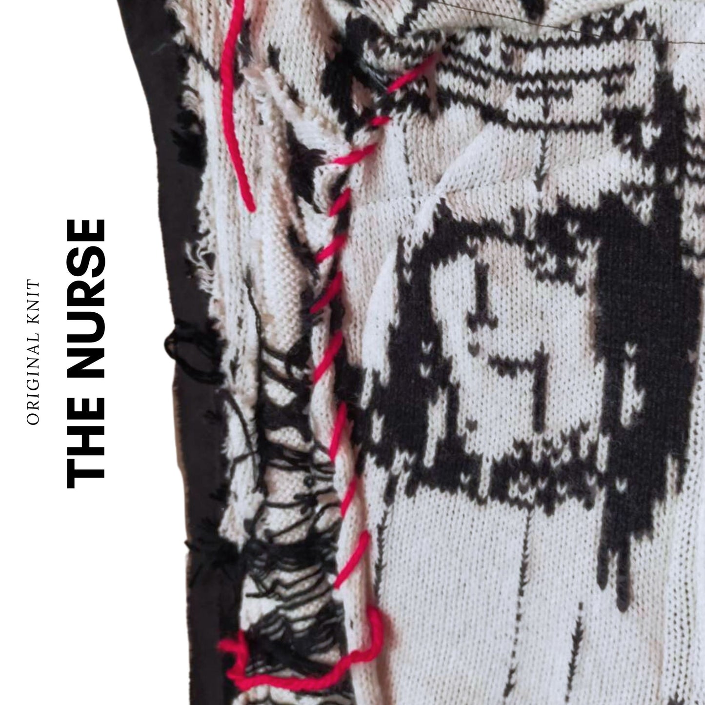 180cm Heavy Weight  Blabla  Punk Scarf The Nurse Knit Collection Handmade In Tokyo