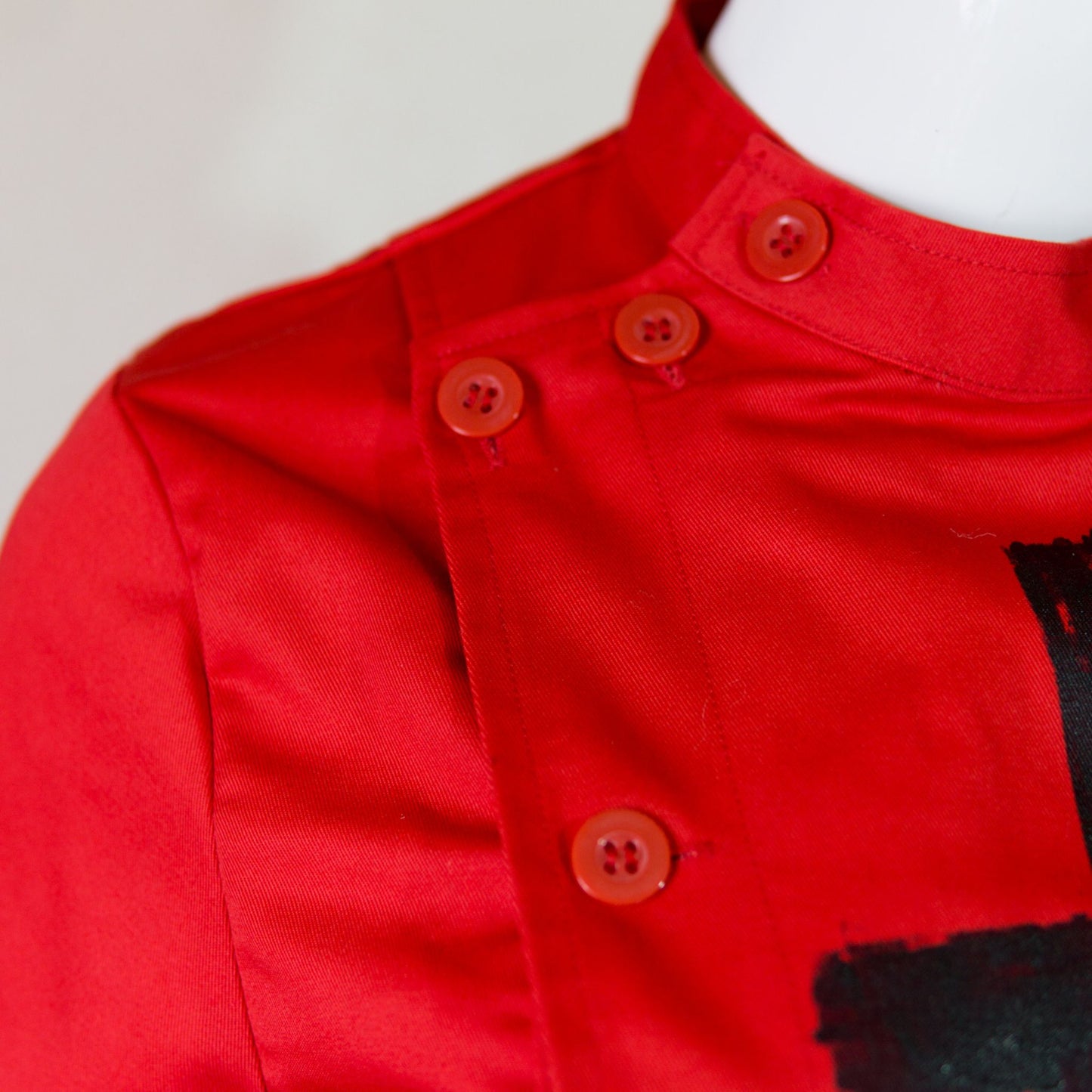 NEW! Red Gothic Nurse Dress Black Cross Punk Paint!