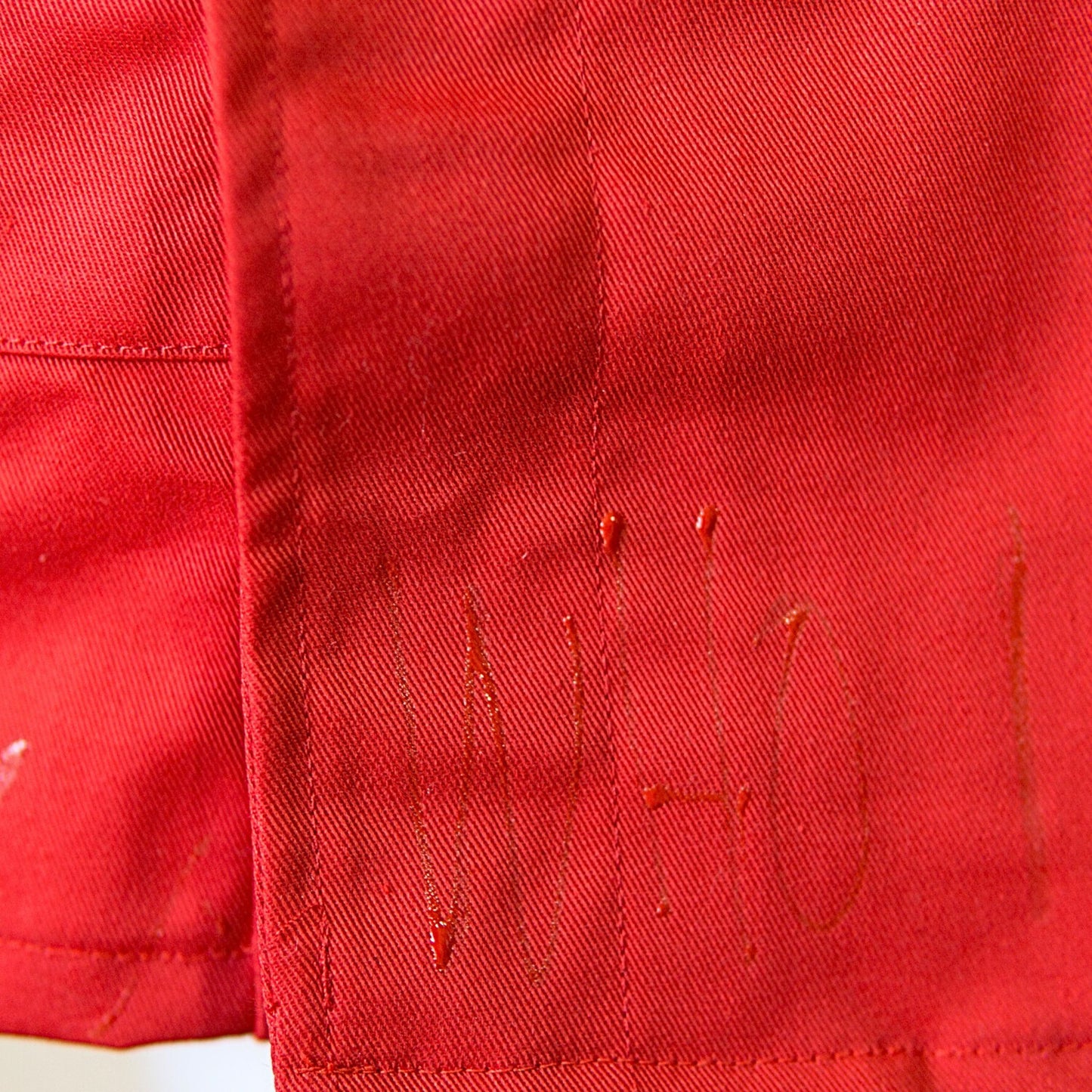 NEW! Red Gothic Nurse Dress Black Cross Punk Paint!