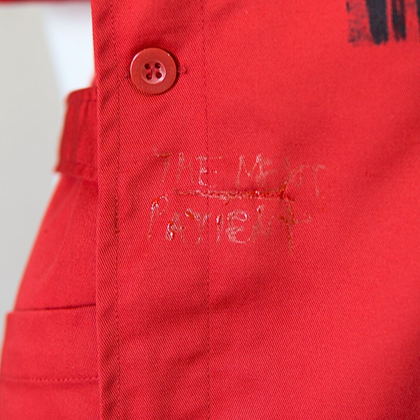 NEW! Red Gothic Nurse Dress Black Cross Punk Paint!