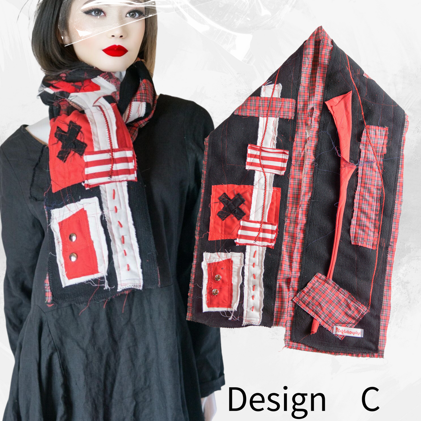 Blabla  Punk Scarf Collection Handmade In Tokyo : Please pick a design!　【152ｃｍ】