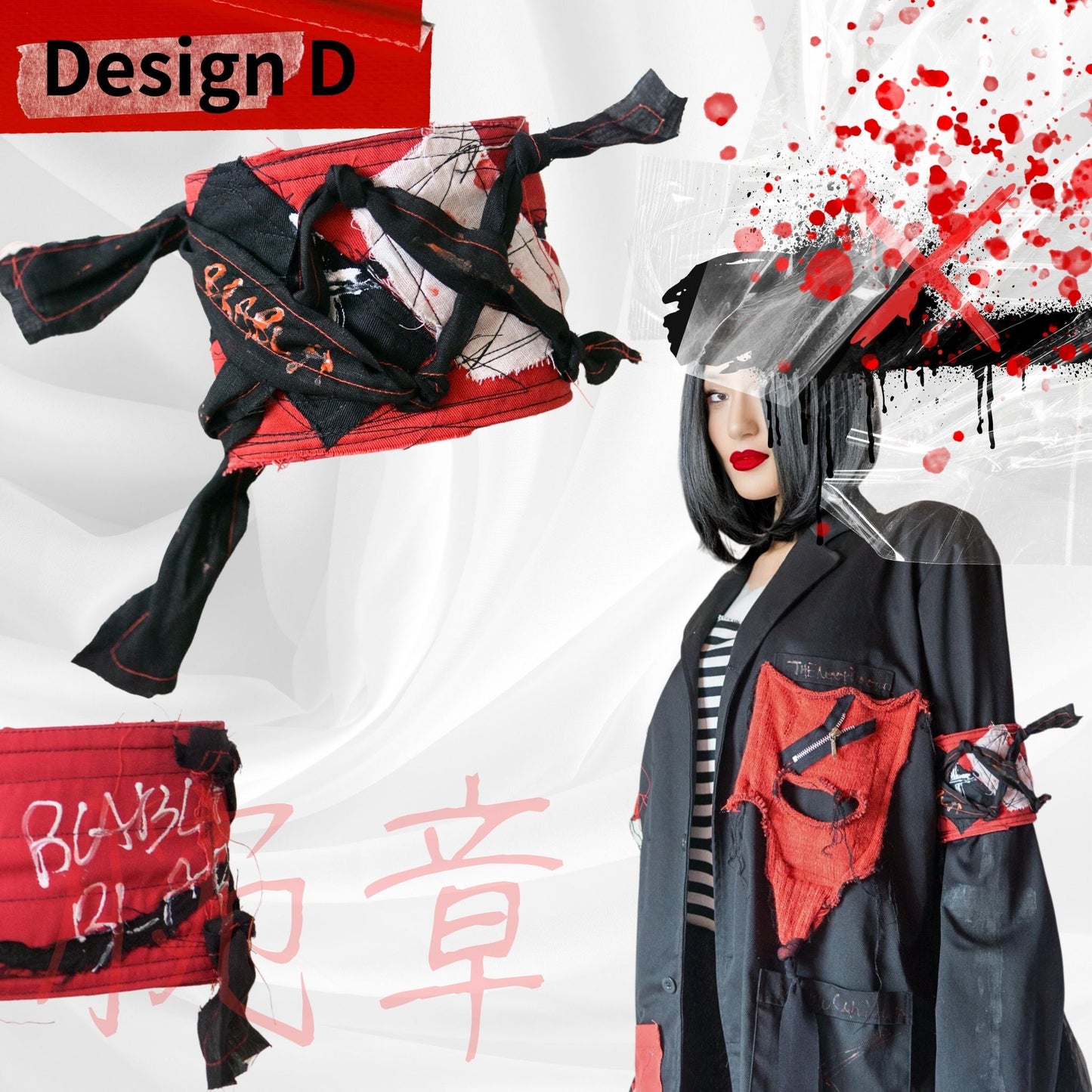 パンク腕章 アームバンド進化版! 一点一点ハンドメイド
