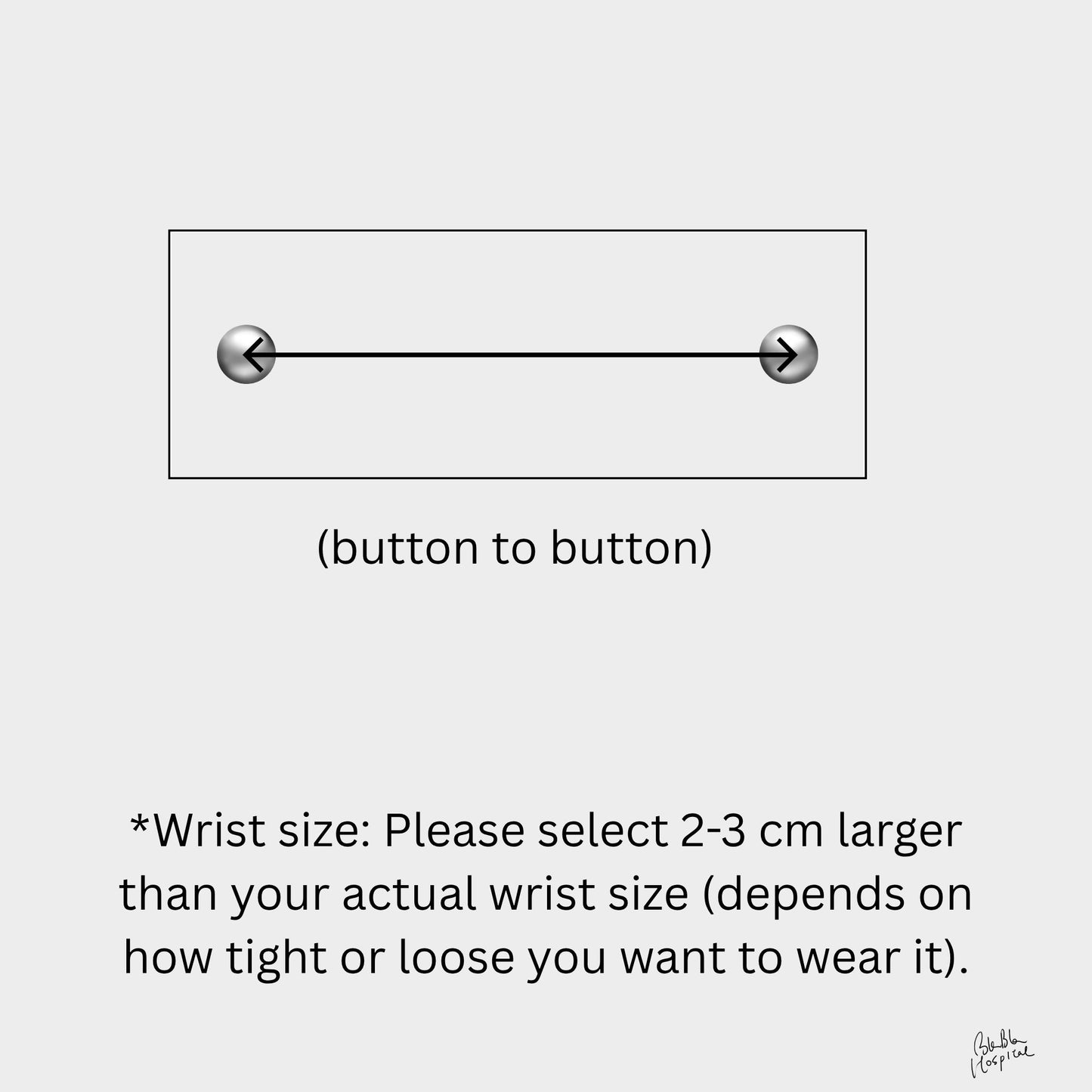 Blue Writings & Knit Patch - Blabla Patient Wristband (Copy)