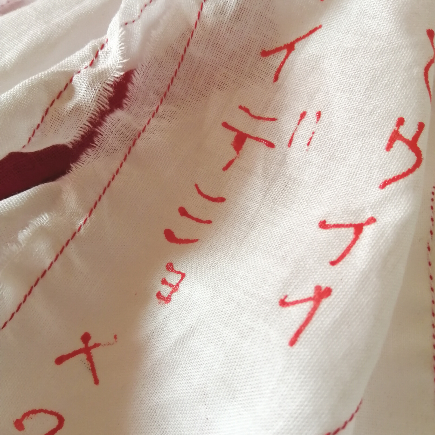 病みかわパンク♥十字ペイントxガーゼ ハンドメイド ミニスカート
