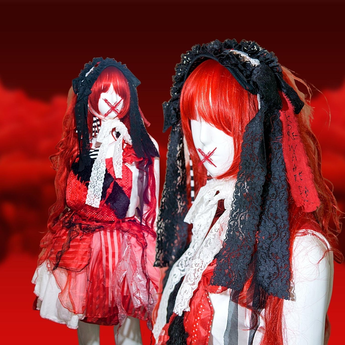 Japanese Gothic and Lolita Fashion headdress Handmade