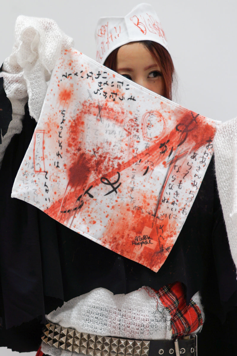 Japanese Horror bloody Mini Hand Towel