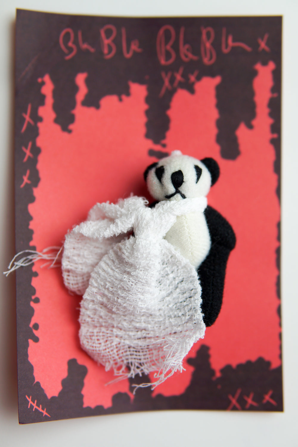 Harajuku fashion Yamikawaii 1Panda Small Doll Brooch・パンダブローチ1個