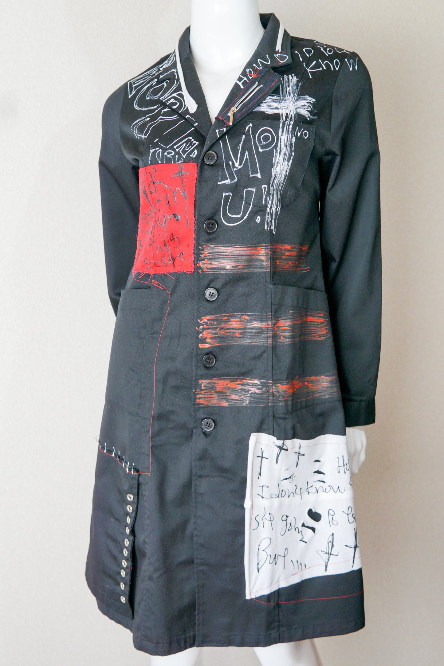 Black Punk Lab Coat