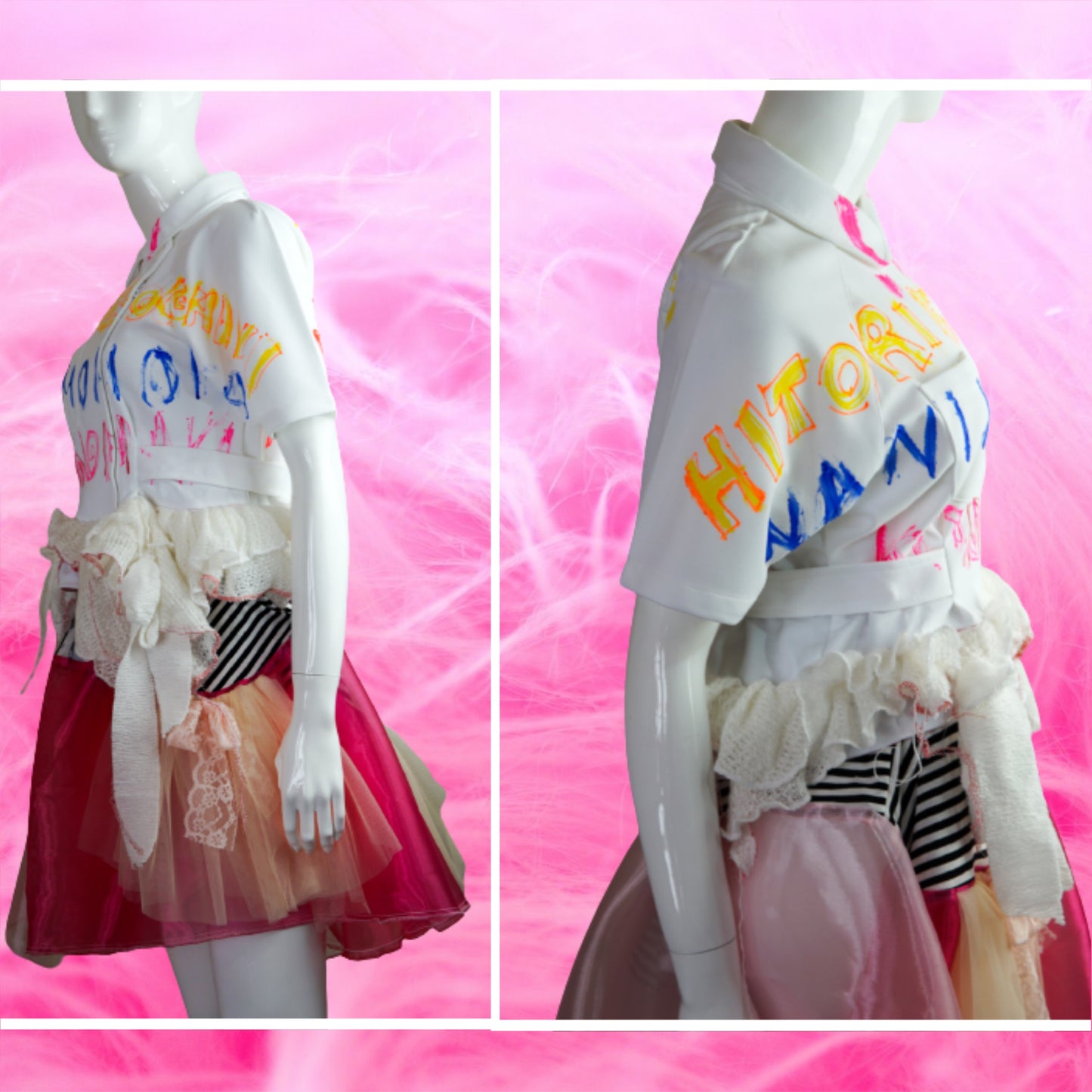 The 90's Harajuku style Nurse Pullover Tops