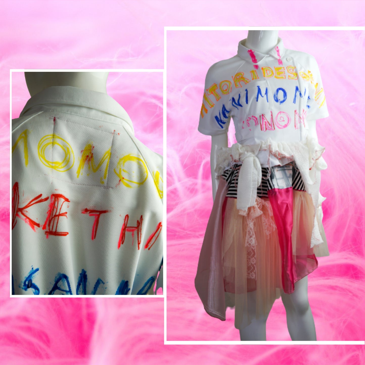 The 90's Harajuku style Nurse Pullover Tops
