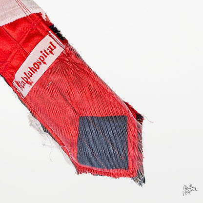 Red Check Ghost Tie