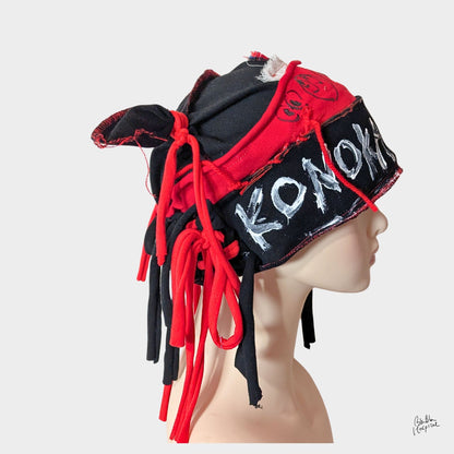 Heart No.012 | Red and Black Head Piece