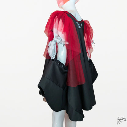Abstract Microscope | Cape-style Dress
