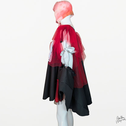 Abstract Microscope | Cape-style Dress
