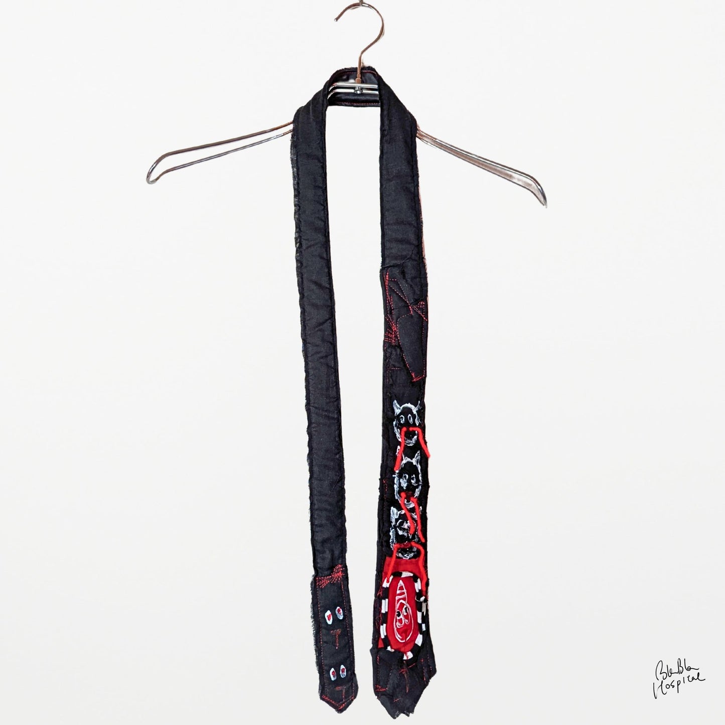 Black Gauze Layer Tie