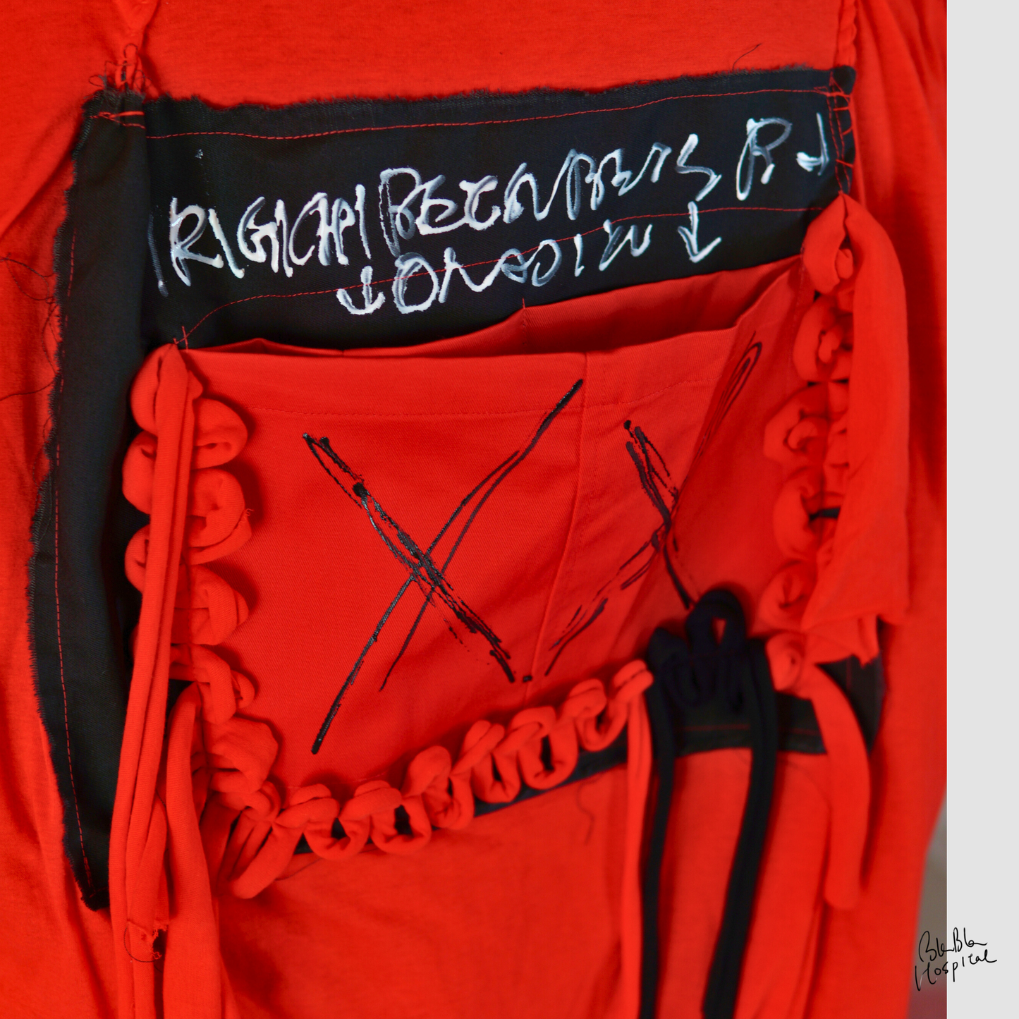 Carry the whole Blabla world 00.2 即興ニット | Artトートバッグ