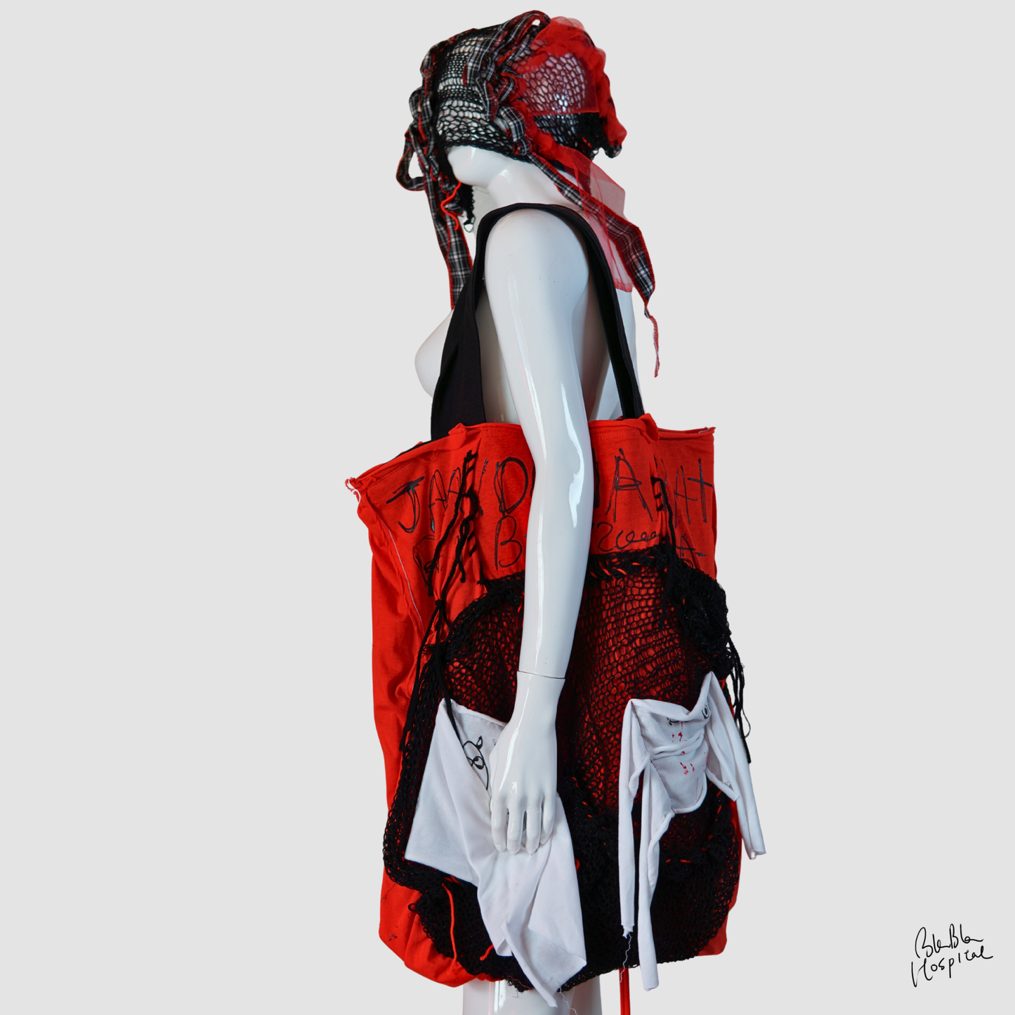 Carry the whole Blabla world 00.2 即興ニット | Artトートバッグ