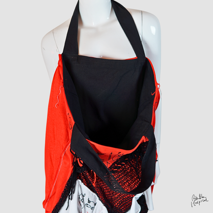 Carry the whole Blabla world 00.2 即興ニット | Artトートバッグ