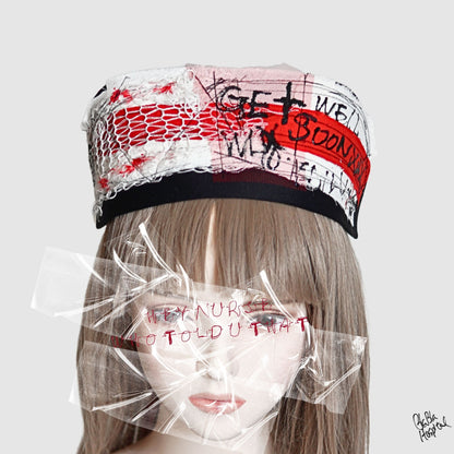 Get Well Soon Original Knit Patch – Black Nurse Cap