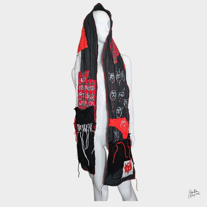 Heart No.013 | Long Double Gauze Wrap – 220 cm