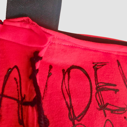 Carry the whole Blabla world 00.2 即興ニット | Artトートバッグ