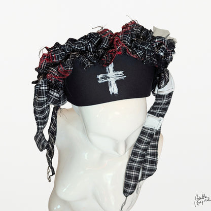 Black ＆ White Check | Nurse Cap