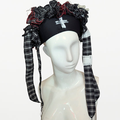 Black ＆ White Check | Nurse Cap