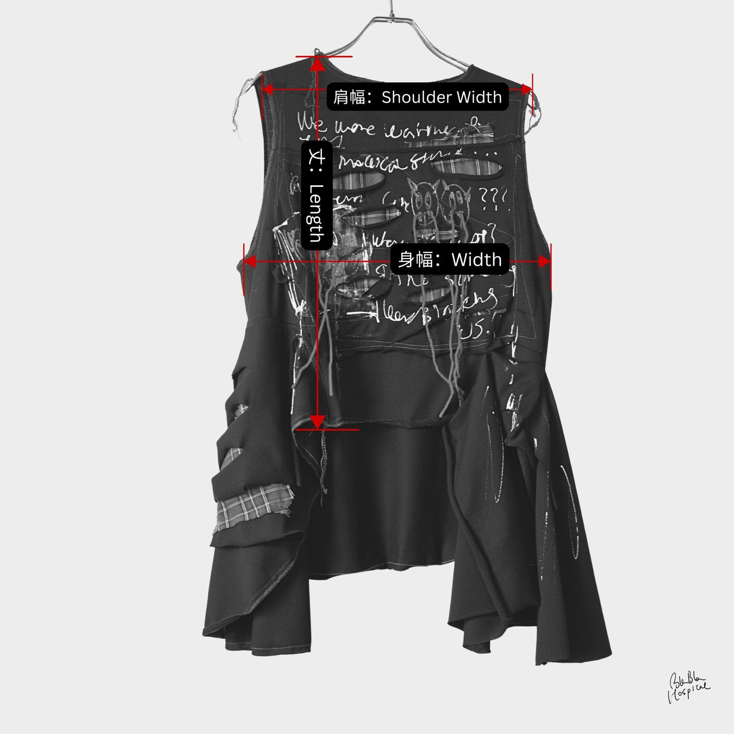 Twinmood – No.01b | スリーブレスブラックトップス