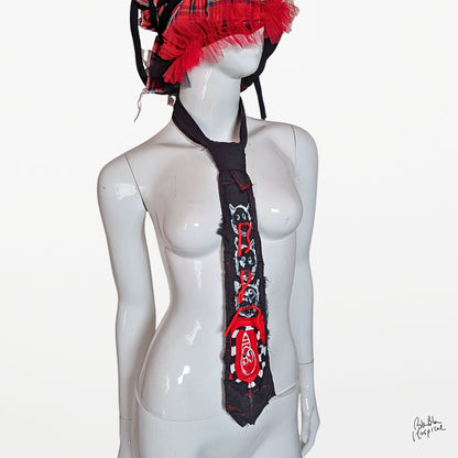 Black Gauze Layer Tie