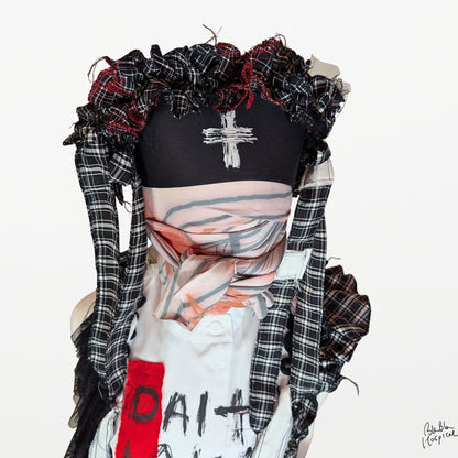 Black ＆ White Check | Nurse Cap