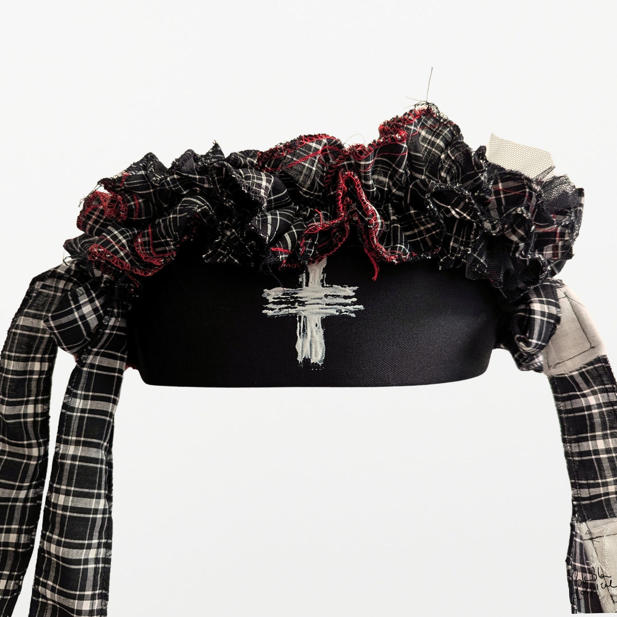 Black ＆ White Check | Nurse Cap