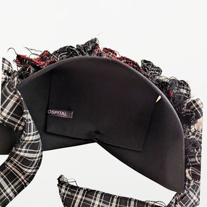 Black ＆ White Check | Nurse Cap