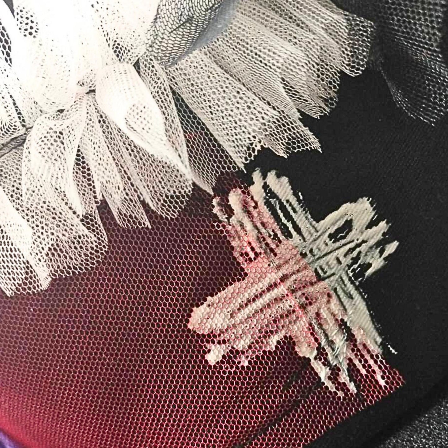 White Frils – Black Nurse Cap