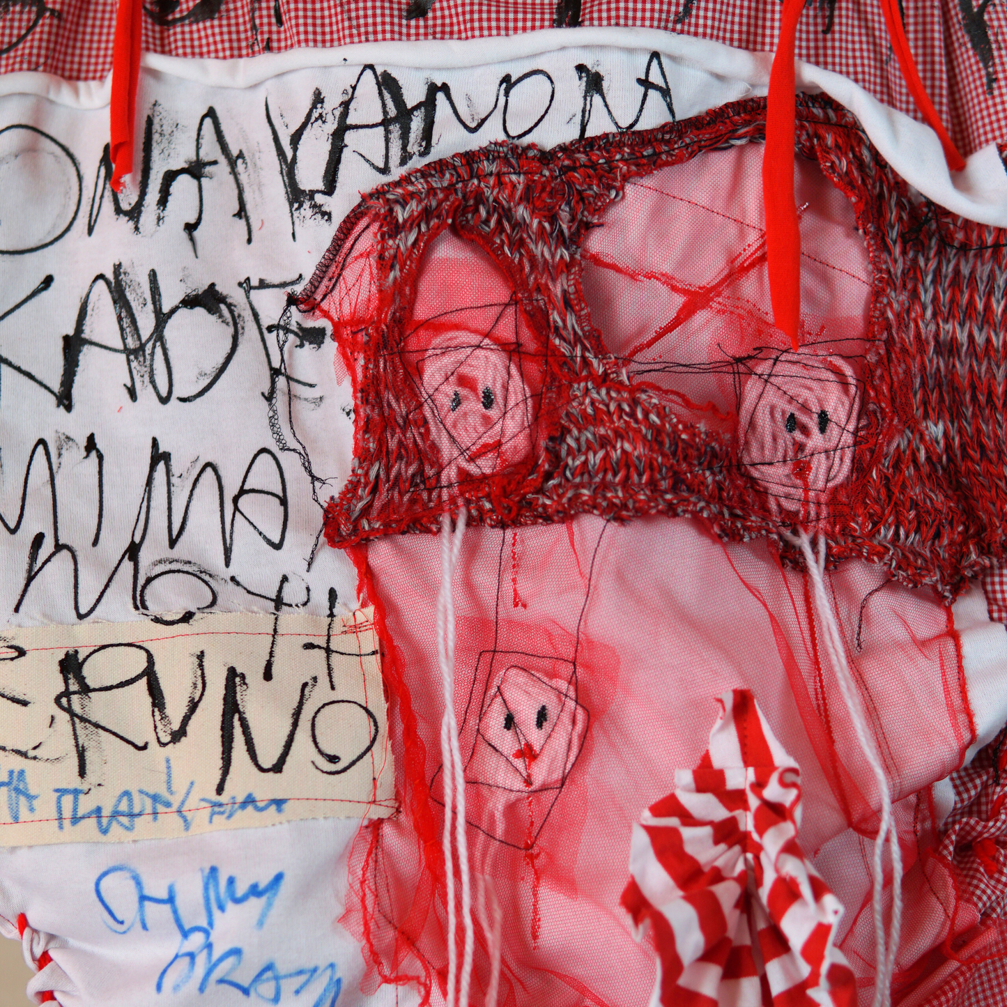 Carry the whole Blabla world 00.1 | 赤白ギンガム　Artトートバッグ