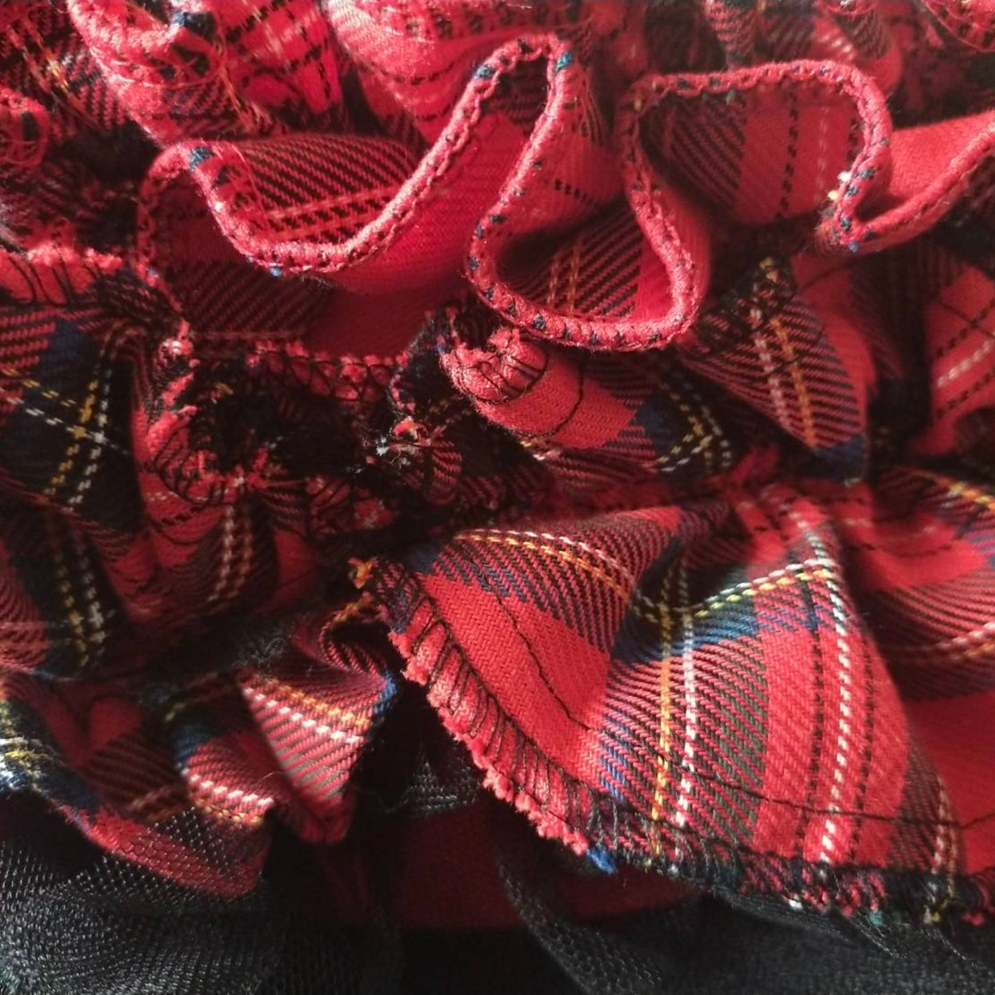 Red Tartan Intuitive Frill　– Red Nurse Cap