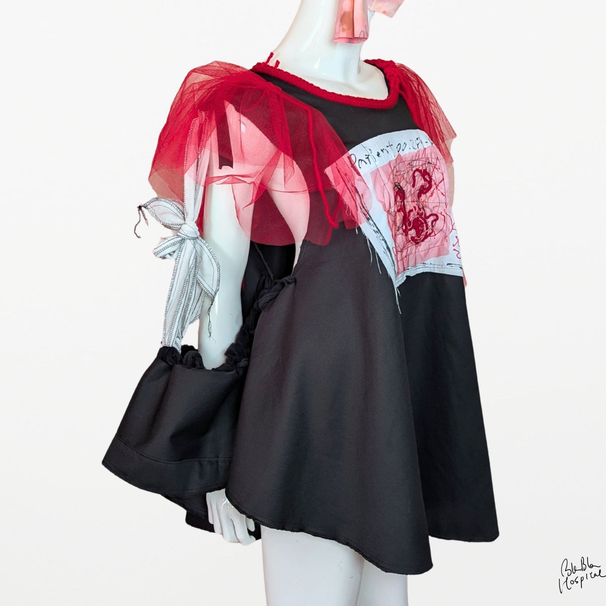 Abstract Microscope | Cape-style Dress