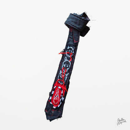 Black Gauze Layer Tie