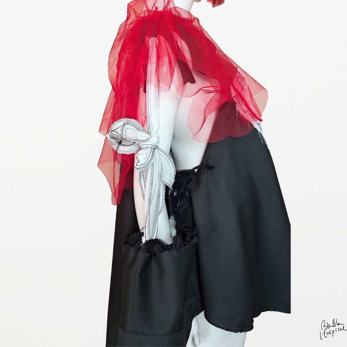 Abstract Microscope | Cape-style Dress