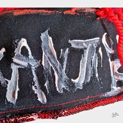 Heart No.012 | Red and Black Head Piece