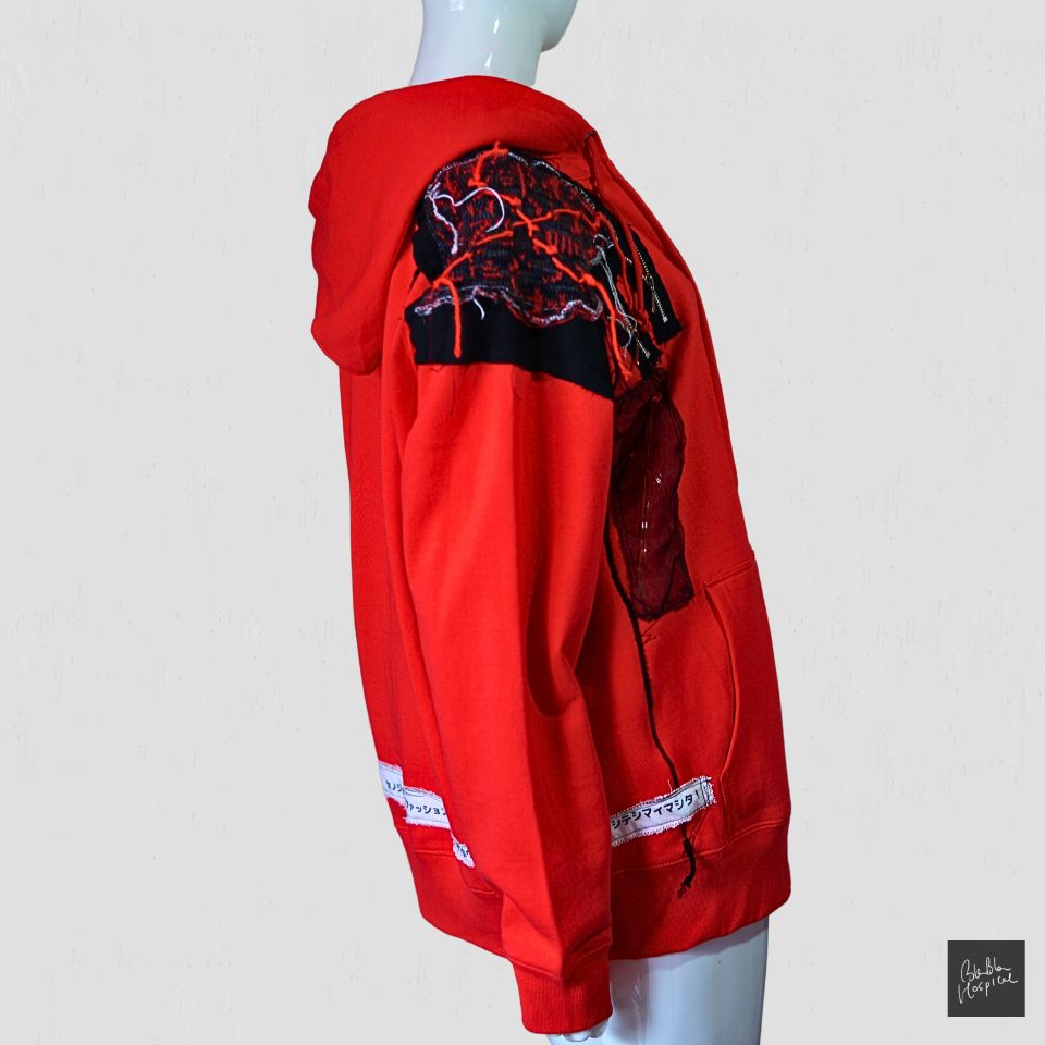 T-Shirt & Red Hoodie Set