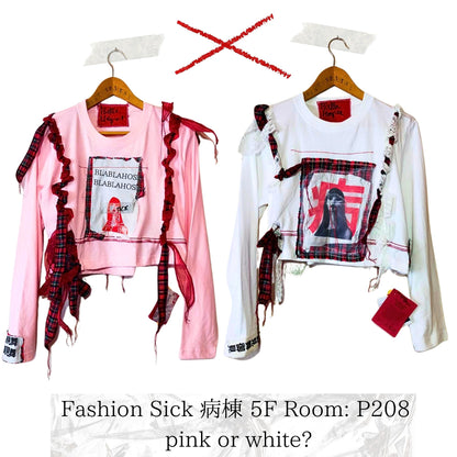 『Fashion Sick Patients』Long Sleeve T-shirt Collection Short Length Design