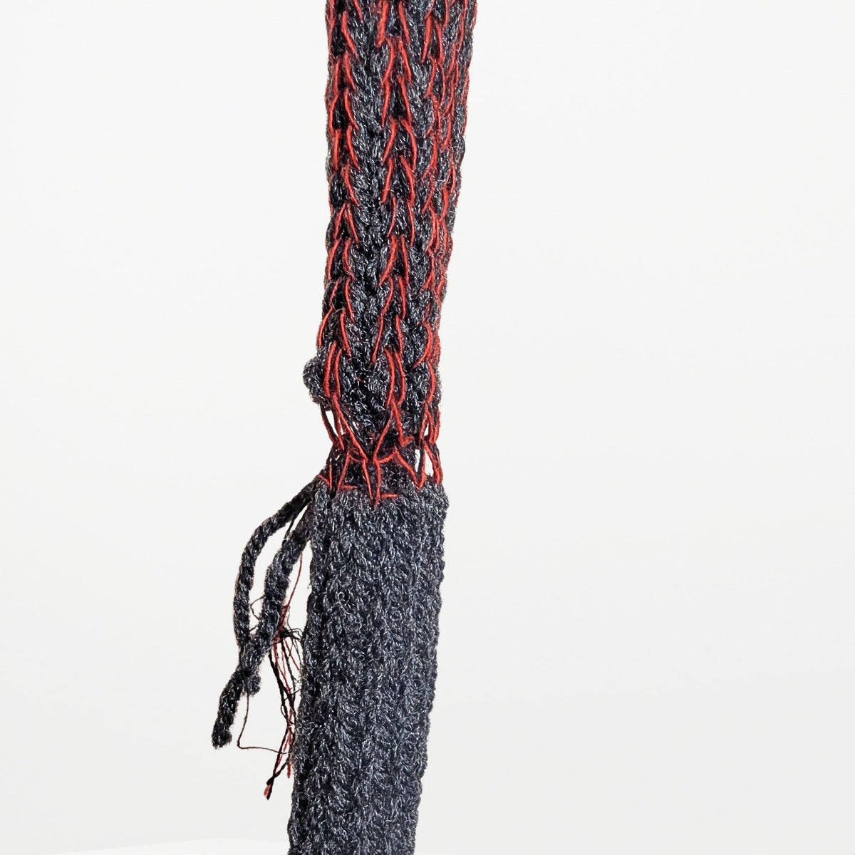 2 WAY SNAKE  – Narrow Scarf　Grey