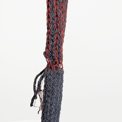 2 WAY SNAKE  – Narrow Scarf　Grey