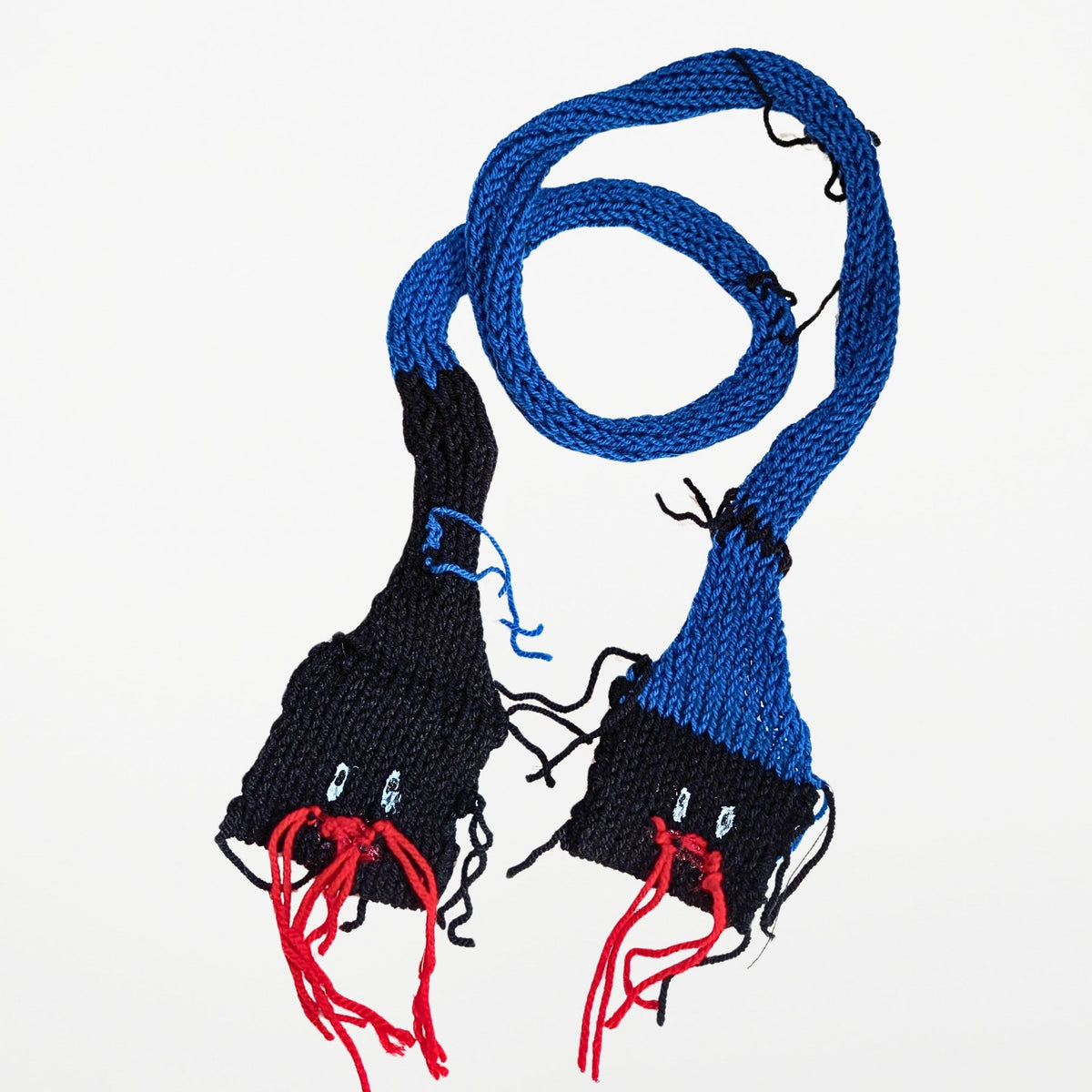 2 WAY SNAKE  – Narrow Scarf　Blue