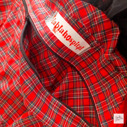 Red Tartan Check TeruTeru Charm Accessory