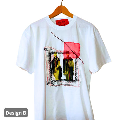 "The Line" Art White Tshirt Collection