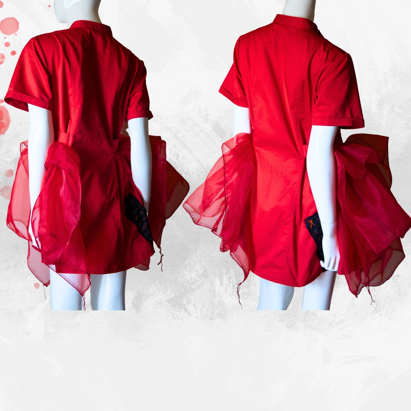 NEW! Red Gothic Nurse Dress　