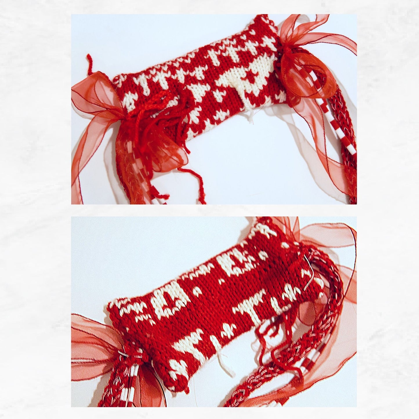 Tokyo Punk J-fashion  Lolita  Headdress Handmade Red and White